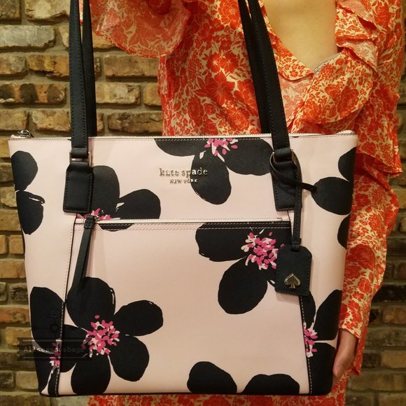 kate Spade Cameron Pocket Tote Grand Flora LARGE - Picture 6 of 8